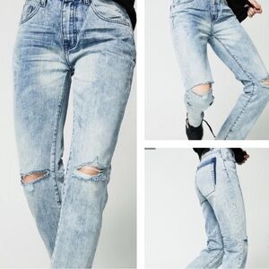 One Teaspoon |High Waist AwesomeBaggies| “Bad Kids”| Denim Jeans |Size 27 |NWOT